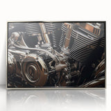 Mid-century modernist art poster featuring geometric shapes in muted earth tones, ideal for nursery wall decor.