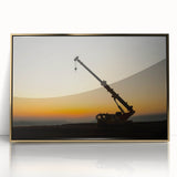 Mid-century modernist large art print on canvas, featuring a playful abstract design in pastel shades.