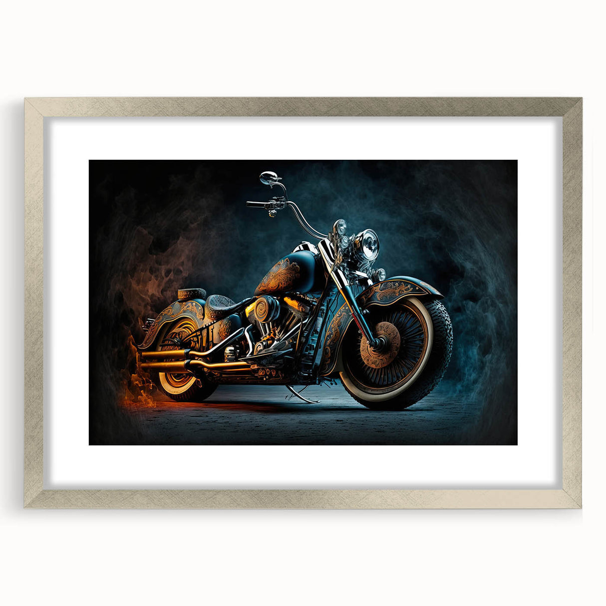 Textured abstract art print in earthy tones on canvas, suitable for enhancing a modern bedroom's ambiance.