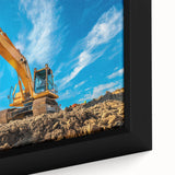 Extra large black wall art featuring a textured, colorful abstract design on canvas, suitable for living room decor.