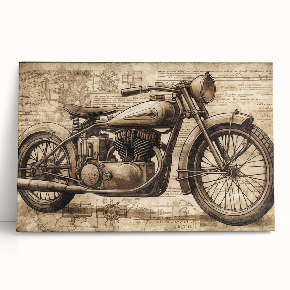 Large black and white acrylic print of a vintage car, ideal for kitchen wall art or bedroom decor.