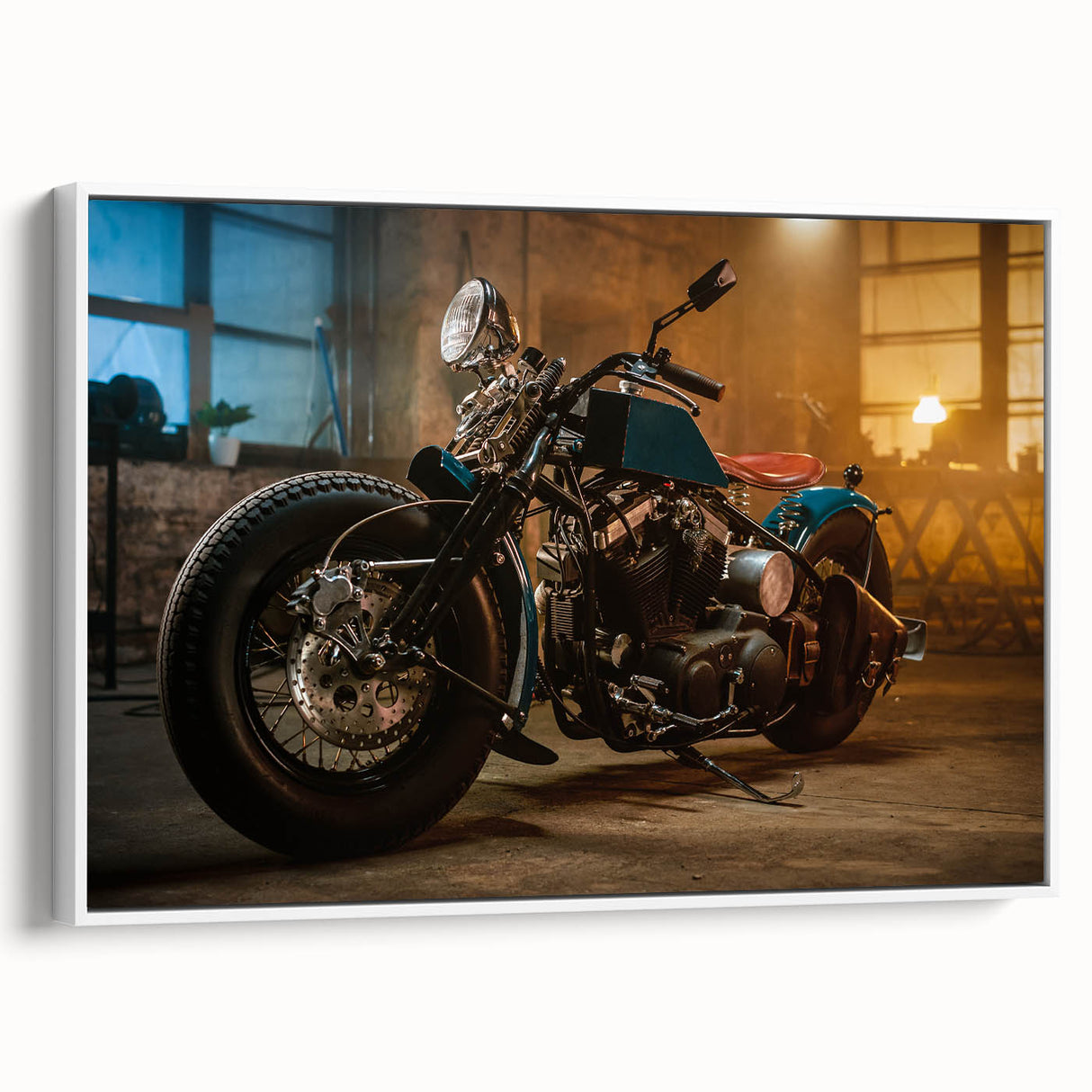Extra large vintage poster art of a colorful abstract design on black background, ideal for living room decor.
