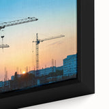 Extra large black wall art featuring a colorful, textured abstract design on canvas, ideal for living room decor.