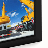 Extra large black wall art featuring a textured, colorful abstract design on canvas, suitable for living room decor.