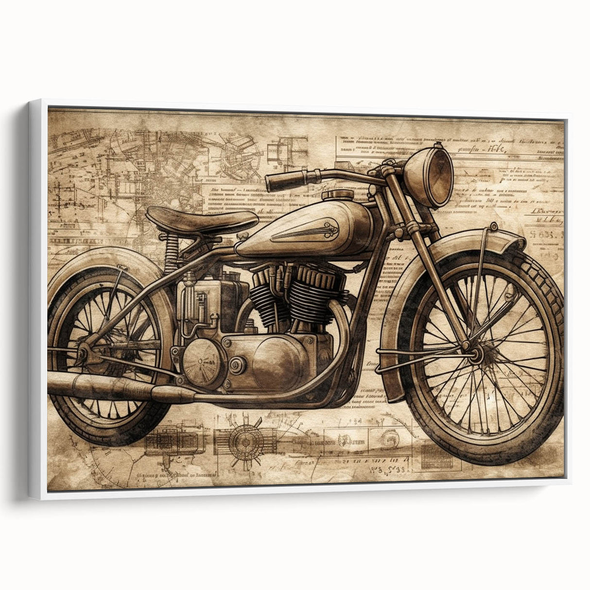 Landscape art painting featuring a vintage car in vibrant colors on a black background, ideal for a modern living room.