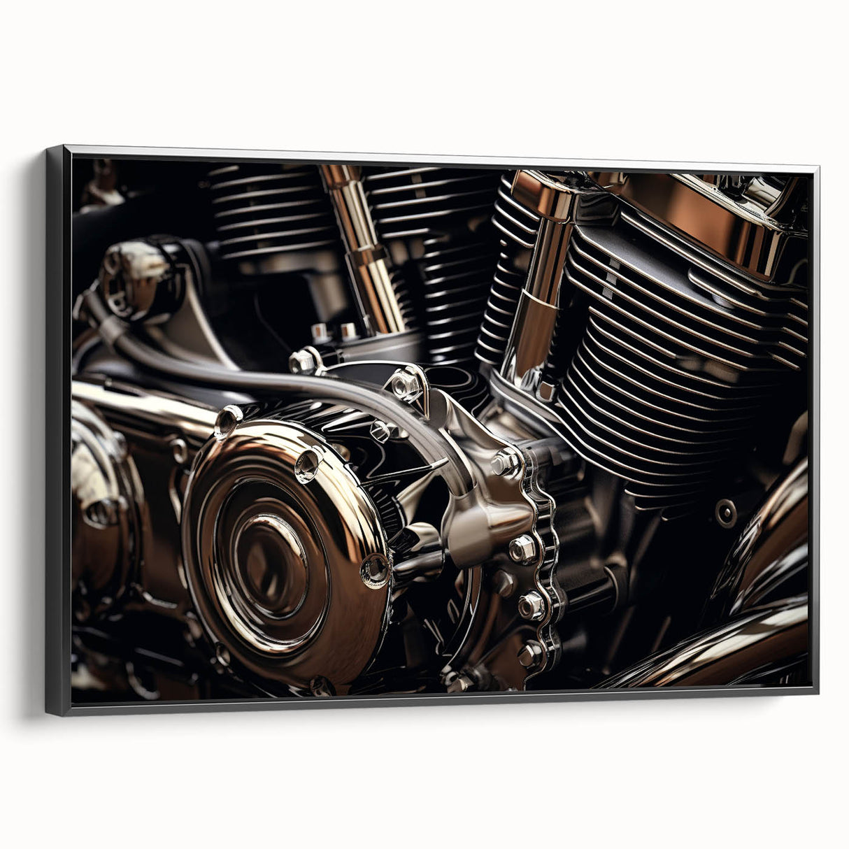 Black and white vintage poster art of a landscape, printed on canvas, suitable for bedroom decor.