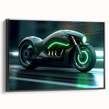 Black and white vintage poster art of a landscape, printed on framed canvas, suitable for bedroom decor.