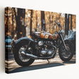 Large acrylic print of a vintage car in muted gray and blue tones, suitable for kitchen wall art.