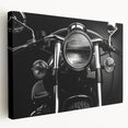Large canvas print of a vintage car in monochrome, ideal for kitchen wall art.