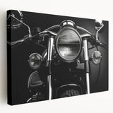 Large canvas print of a vintage car in monochrome, ideal for kitchen wall art.