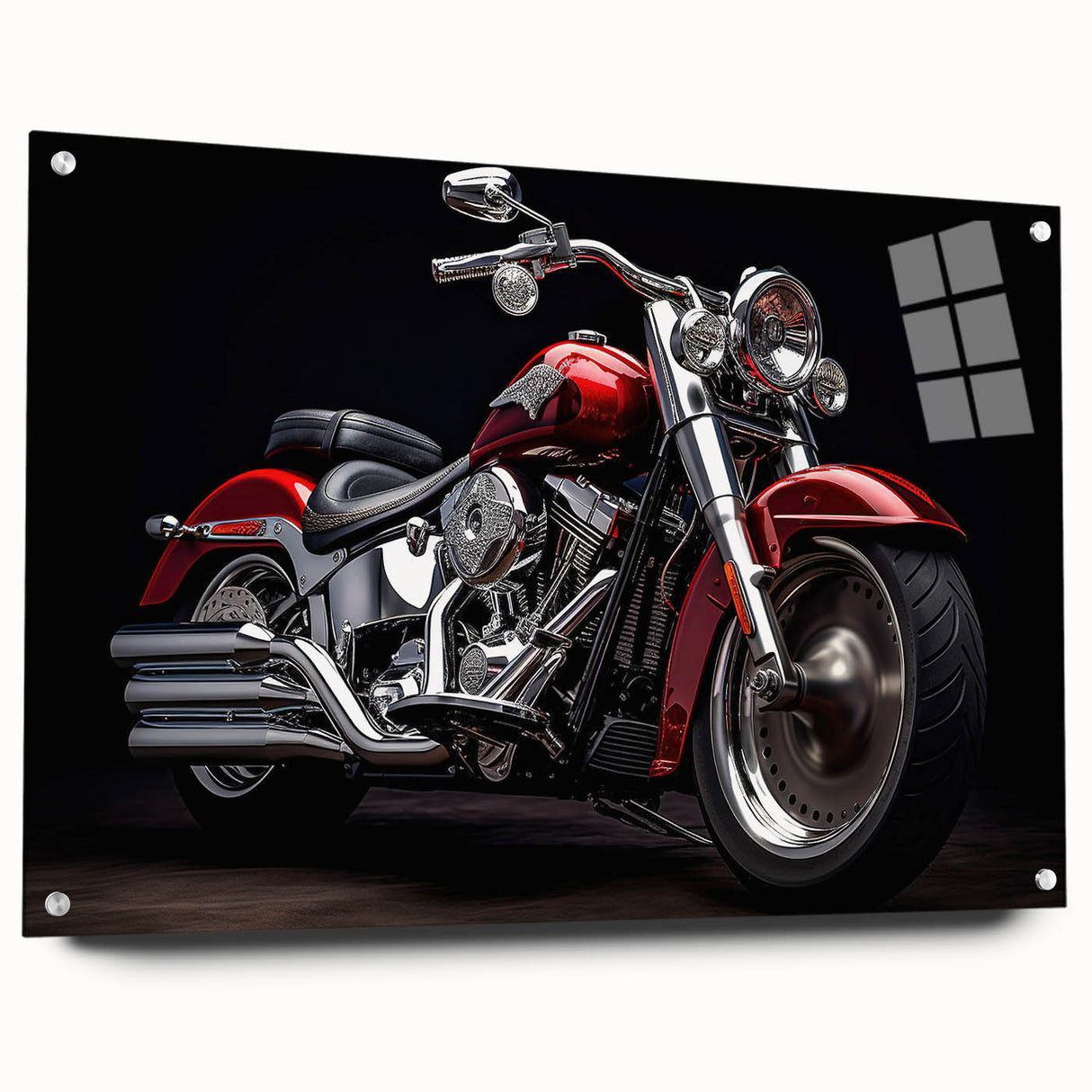 Large abstract wall art in vibrant orange and blue tones on canvas, suitable for bedroom or dining room decor.