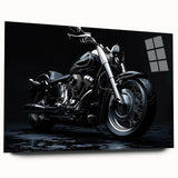 Large abstract wall art with swirling blue and gray tones on canvas, ideal for bedroom or dining room decor.