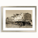 Textured abstract art print in muted earth tones on canvas, ideal for modern bedroom ambiance.