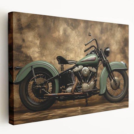 Large acrylic print featuring a minimalist design of a vintage car in muted gray tones, ideal for kitchen wall art.