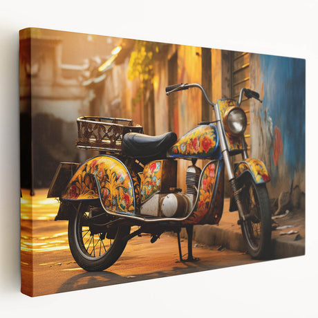 Large acrylic print of a classic car in monochrome tones, suited for kitchen wall art.