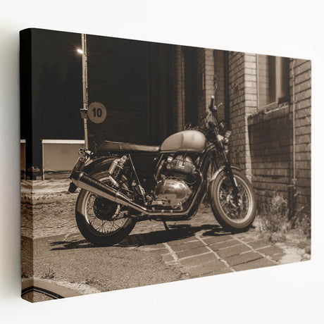 Large canvas print of a vintage car in grayscale, suited for kitchen wall art.