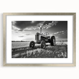 Textured abstract art print in muted earth tones on canvas, suitable for bedroom ambiance.