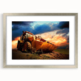 Textured abstract art print in earthy brown and cream tones on canvas, suitable for enhancing a bedroom's ambiance.