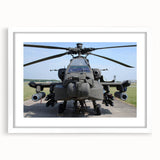 Abstract art print featuring swirling blue and white patterns on canvas, suitable for dining room or bedroom decor.