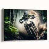 Landscape art painting of a vintage car in colorful tones on a black background, ideal for living room decor.