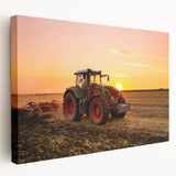 Large acrylic print of a vintage food poster in muted red and cream tones, ideal for kitchen wall art.