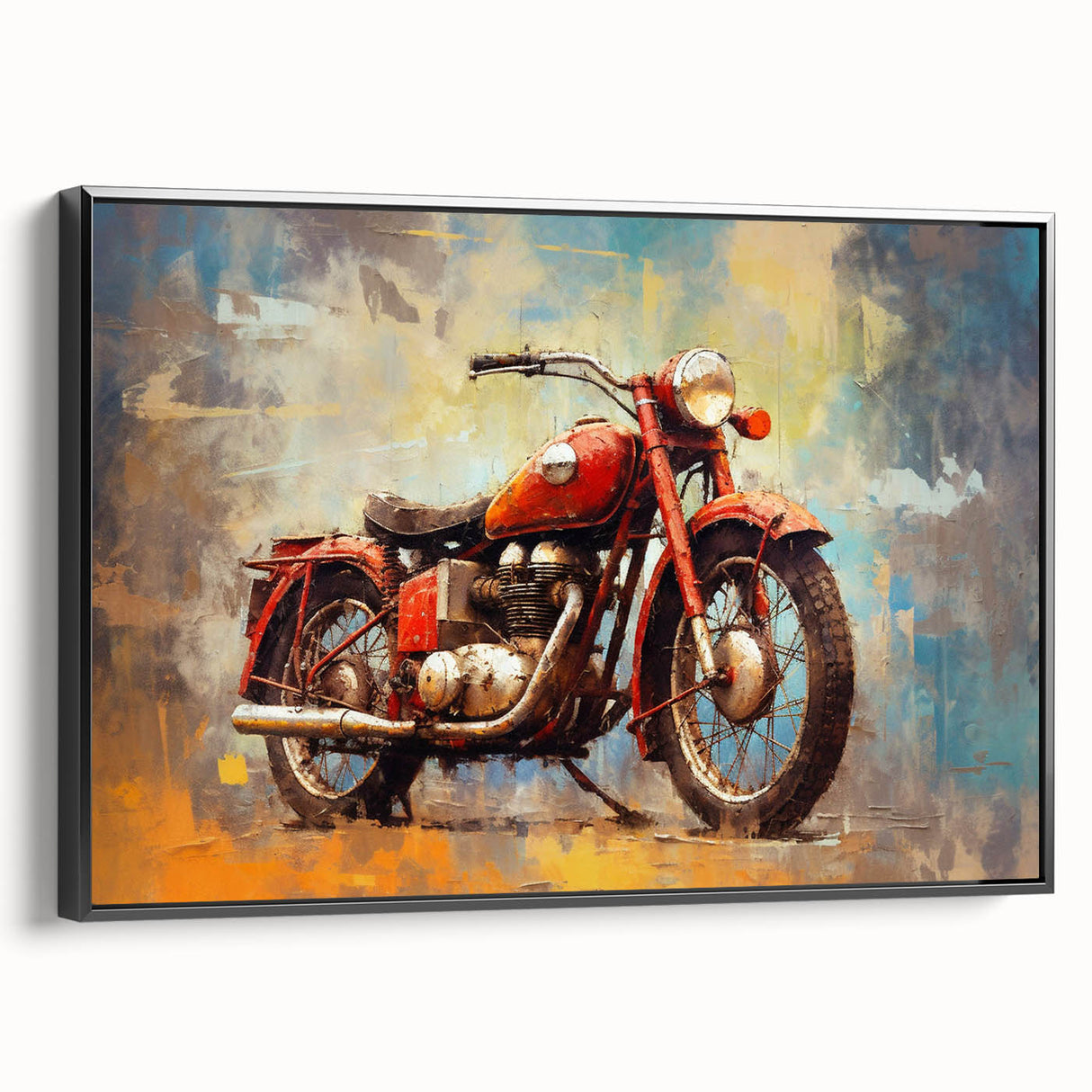 Black and white vintage poster art featuring a classic car, ideal for bedroom wall decor.