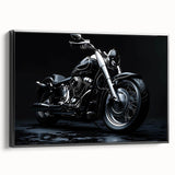 Black and white vintage poster art of a landscape, printed on canvas, suited for bedroom wall decor.