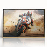 Mid-century modernist art print of a colorful abstract design on canvas, suitable for nursery or modern art wall decor.