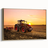 Landscape painting of a vintage car in black and white hues on canvas, suitable for bedroom wall art.