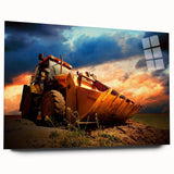 Large abstract wall art on canvas featuring swirling blues and grays, ideal for bedroom or dining room decor.