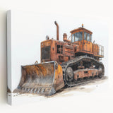 Large acrylic print of a vintage car in muted gray tones, ideal for kitchen wall art.