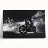 Black and white abstract design on canvas, ideal for kitchen wall art or bedroom ambiance.