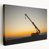 Large canvas print of a vintage car in muted sepia tones, suitable for kitchen wall art.