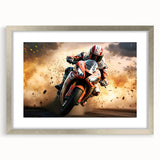 Textured abstract art print in earthy tones on canvas, suited for enhancing a bedroom's ambiance.