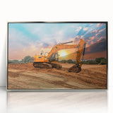 Mid-century modernist art poster featuring geometric shapes in pastel shades on canvas, ideal for nursery wall art.