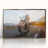 Mid-century modernist art print of a stylized vehicle in muted green and beige, ideal for nursery wall art.