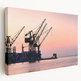 Large acrylic print of a vintage car in muted sepia tones, ideal for kitchen wall art.