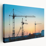 Large acrylic print of a vintage car in muted gray and blue tones, ideal for kitchen wall art.