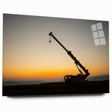 Large abstract wall art in vibrant blue and green tones on rolled canvas, suitable for bedroom or dining room decor.