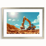 Textured abstract art print in neutral earth tones on canvas, suitable for bedroom decor.