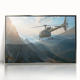 Mid-century modernist art poster featuring geometric shapes in muted orange and blue tones, ideal for nursery wall decor.