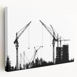 Large acrylic print of a vintage red car, rendered in vibrant red and black hues, ideal for kitchen wall art.