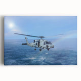 Large black and white acrylic print of assorted kitchen utensils, ideal for kitchen wall art.