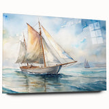 Large abstract wall art in muted gray and blue tones on canvas, ideal for bedroom or dining room ambiance.