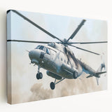 Large acrylic print of a minimalist kitchen-themed design in muted gray and blue tones, suitable for kitchen wall art.