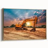 Vintage poster art depicting a black and white landscape, printed on framed canvas, ideal for bedroom wall decor.