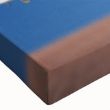 Large art depicting a black and white landscape painting on canvas, ideal for bedroom wall decor.