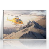 Art deco poster featuring a stylized geometric car in teal and orange, printed on canvas, suitable for nursery wall art.