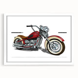 Abstract art print featuring swirling blue and white patterns on a canvas, suitable for bedroom or dining room decor.