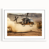 Abstract art print featuring swirling blue and gray tones on a framed canvas, suitable for bedroom or dining room decor.